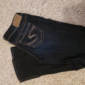 Size 27 womens Silver skinny jeans